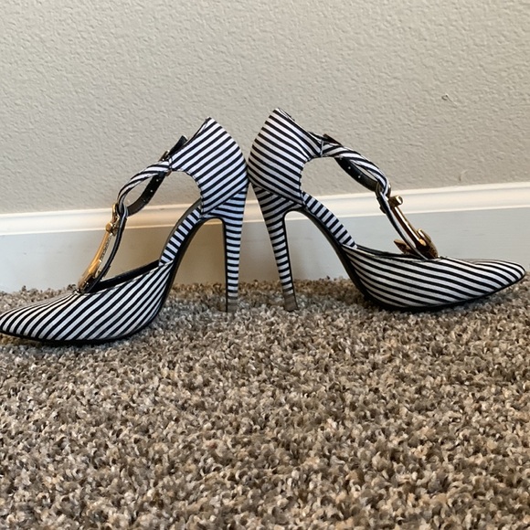 Athena Heels Size 6 NAUTICAL Heels - Picture 4 of 5